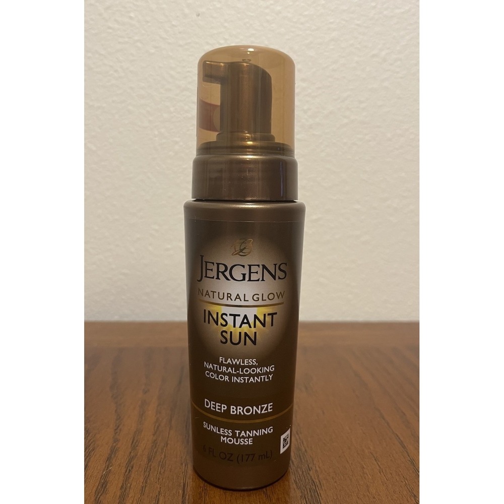 Jergens Natural Glow Instant Sun, Deep Bronze, Sunless Tanning Mousse, 6 fl oz
